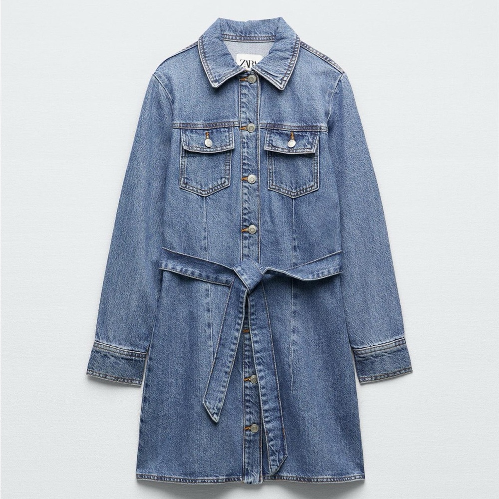 2 in 1 Denim Jacket & Denim Dress All Seasons Versatile Comfortable